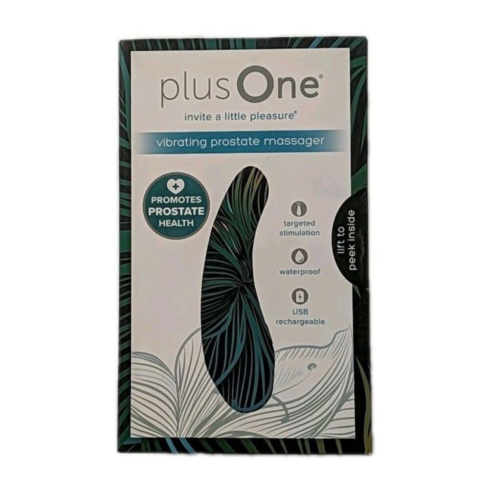 NEW SEALED Plus One Vibrating Prostate Massager Rechargeable & Waterproof